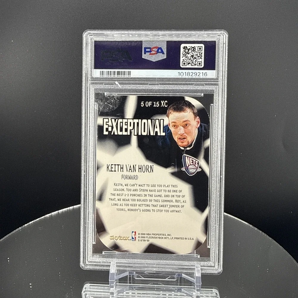 1999 Skybox E-X E-Xceptional #5 XC Keith Van Horn Red Die-Cut Insert PSA 6